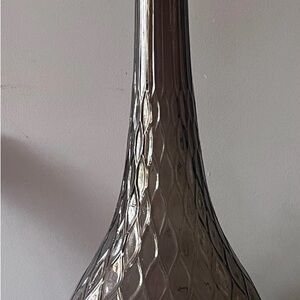 Elegant Gray Glass Vase
